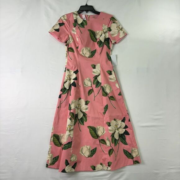Mestiza New York Dresses & Skirts - Mestiza New York Woman's Floral Midi Reversible Short Sleeve Midi Dress